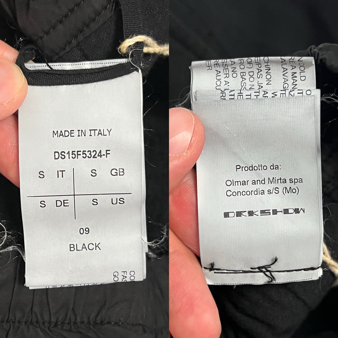 릭오웬스 15FW 다크쉐도우 드로우스트링 Pods 스웻쇼츠 반바지 상품이미지8