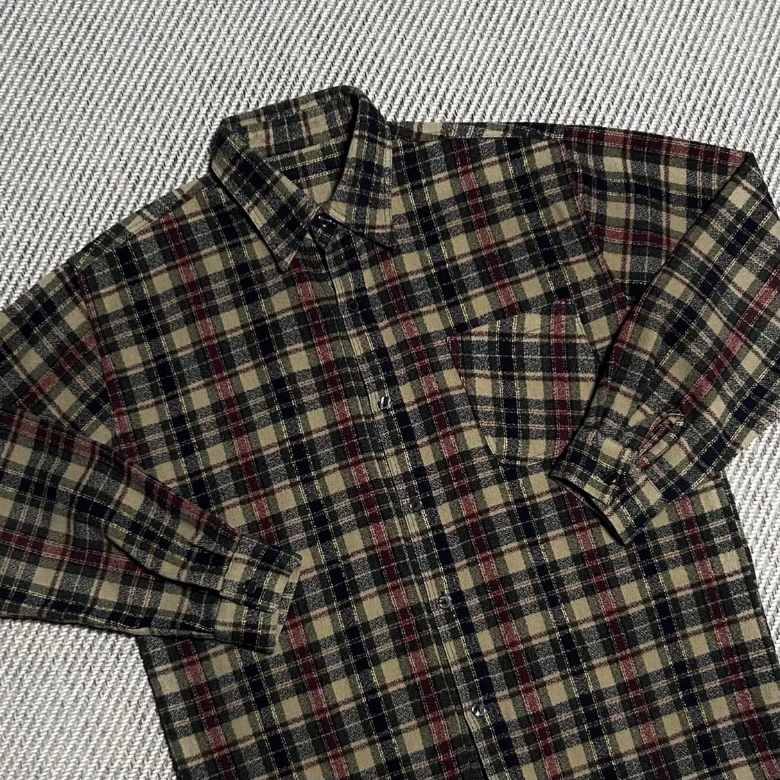 [S] Vintage 빈티지 플란넬 체크셔츠 상품이미지2