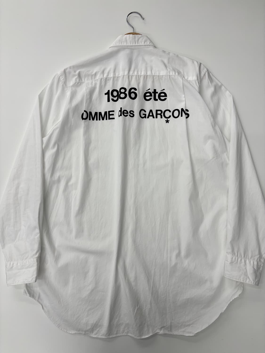 CommedesGarcons 꼼데가르송 1986 아카이브 백로고 셔츠 상품이미지5