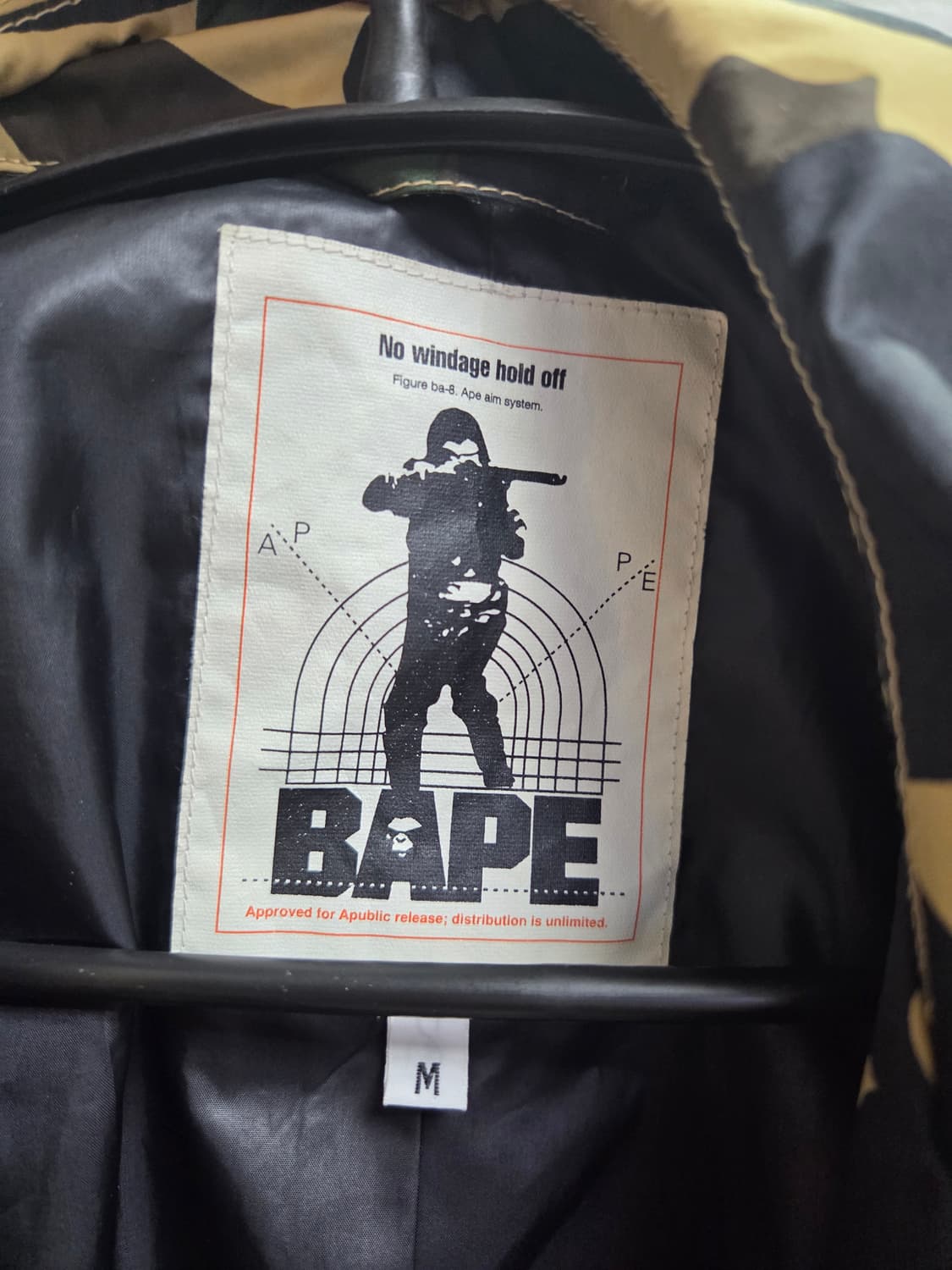 BAPE 베이프 카모 야상 우비(M) 상품이미지3