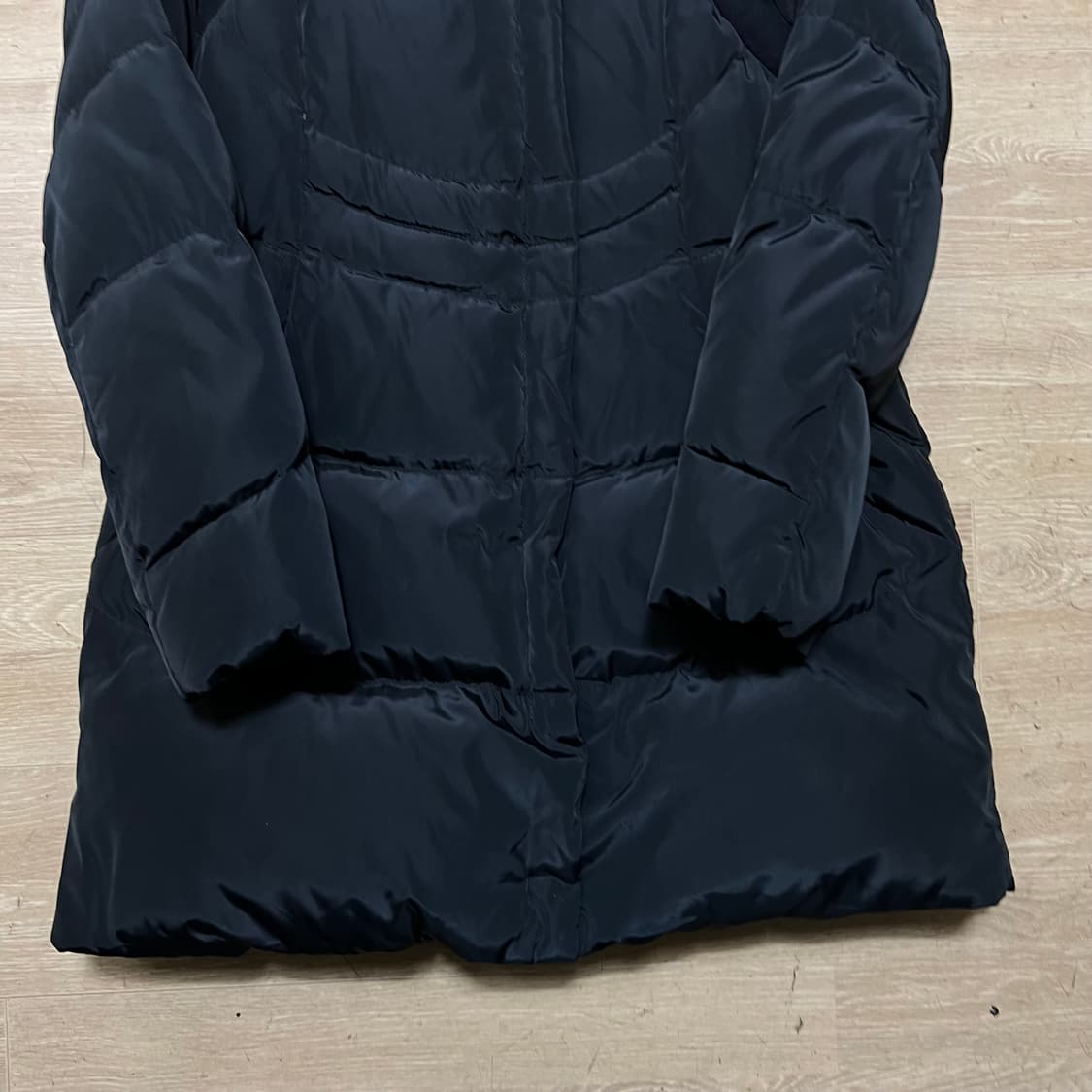 닉스 여성 라쿤퍼 후드 덕다운 롱패딩 점퍼 [다크 네이비] S/90 상품이미지3