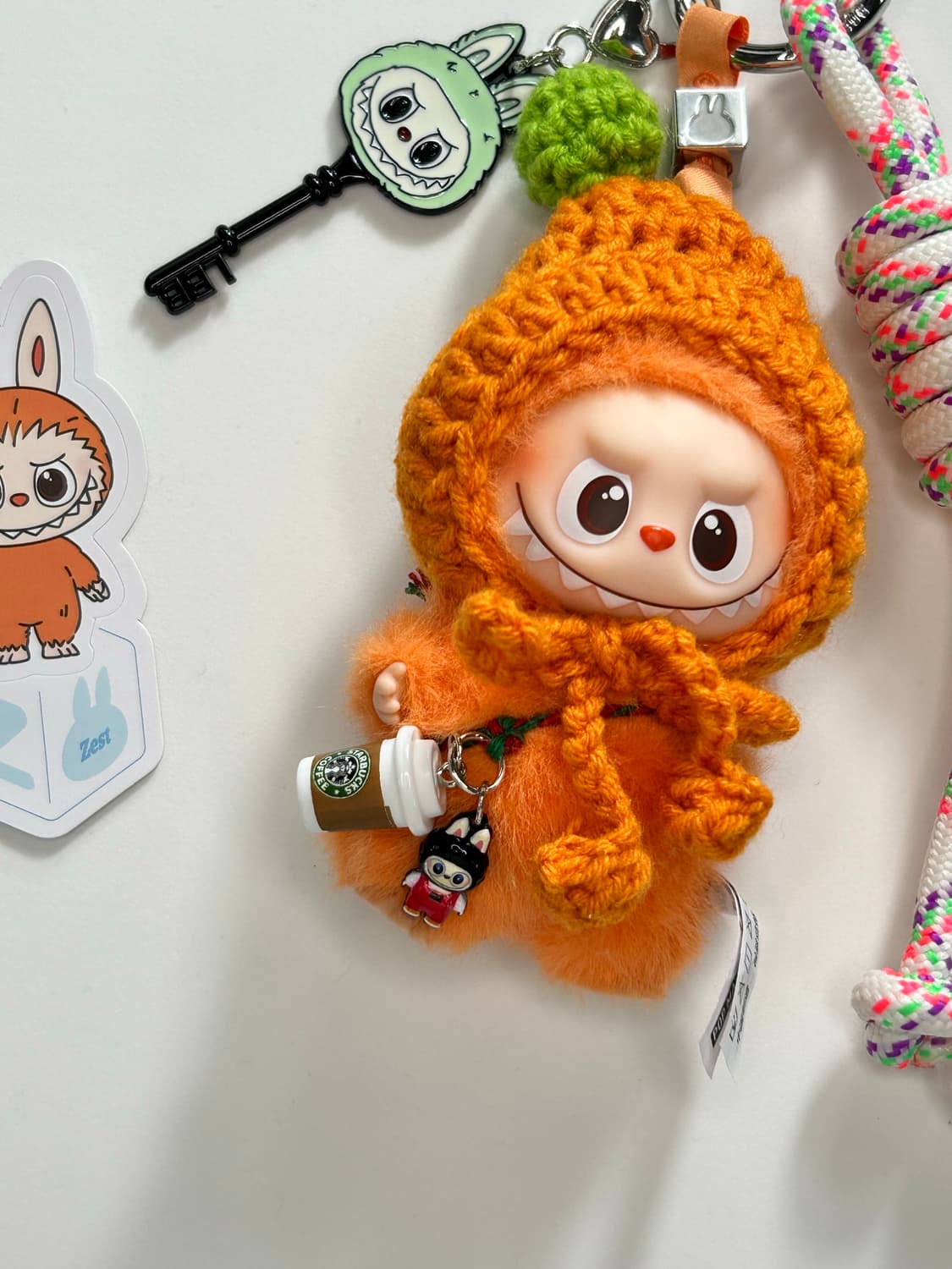 🙊미니라부부 내 마음속 비밀번호”Z”커스텀키링 상품이미지3