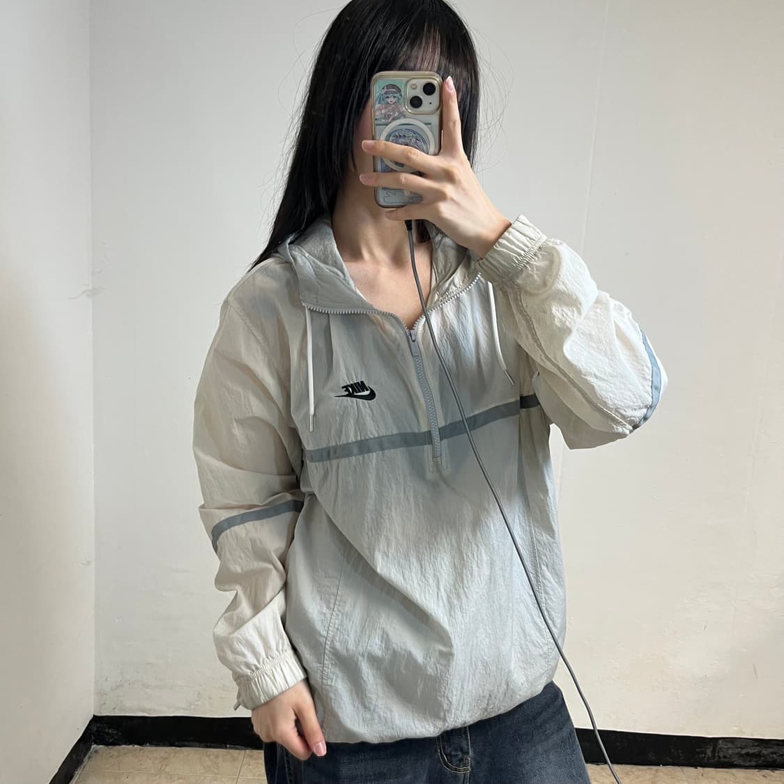 Nike Beige Woven Anorak  상품이미지2