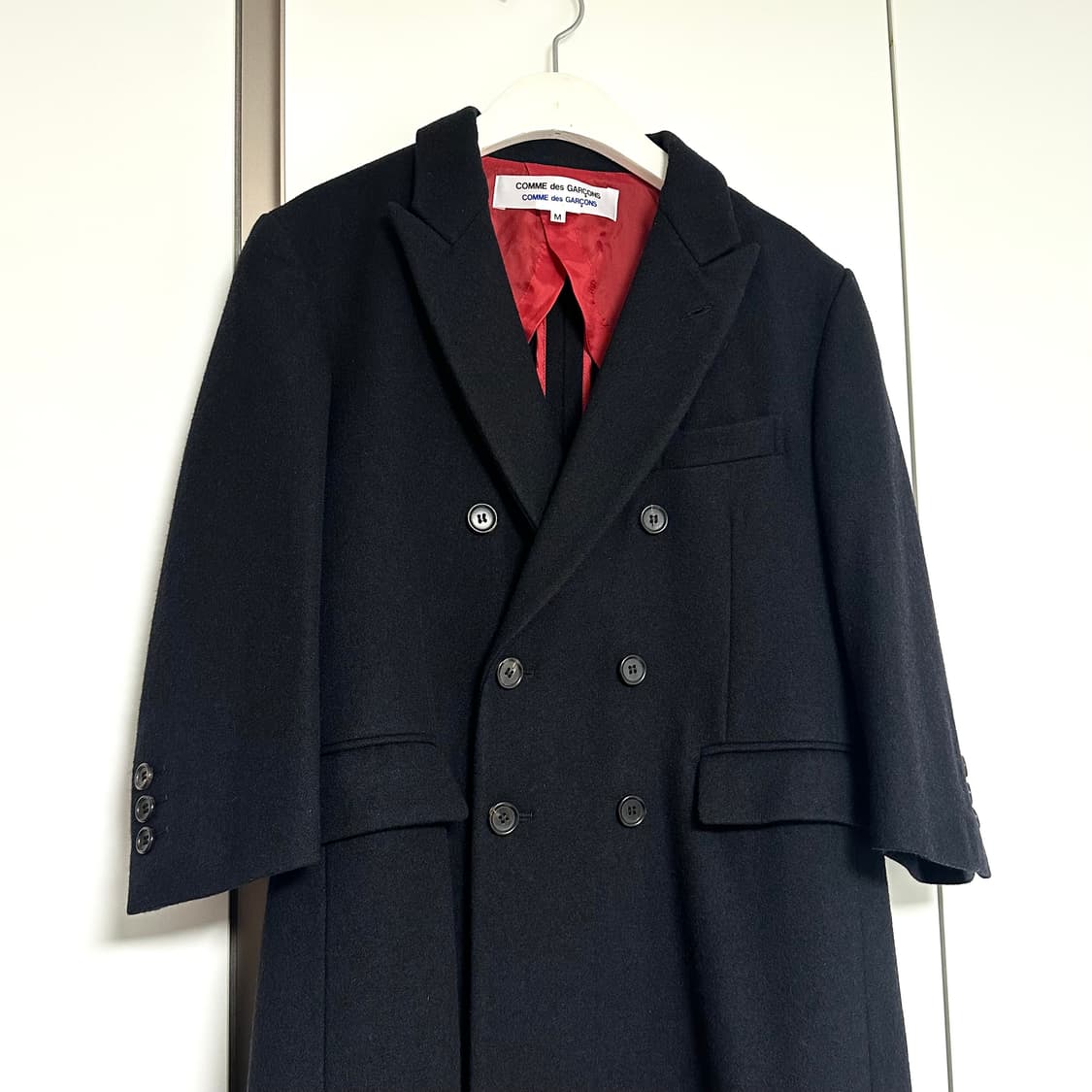 꼼데가르송 울 코트 블랙 상품이미지1