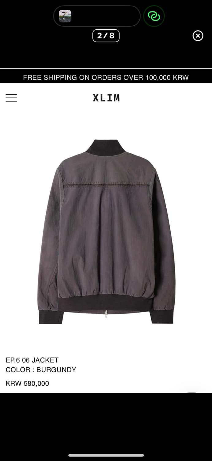 XLIM EP.6 06 JACKET BURGUNDY 상품이미지2