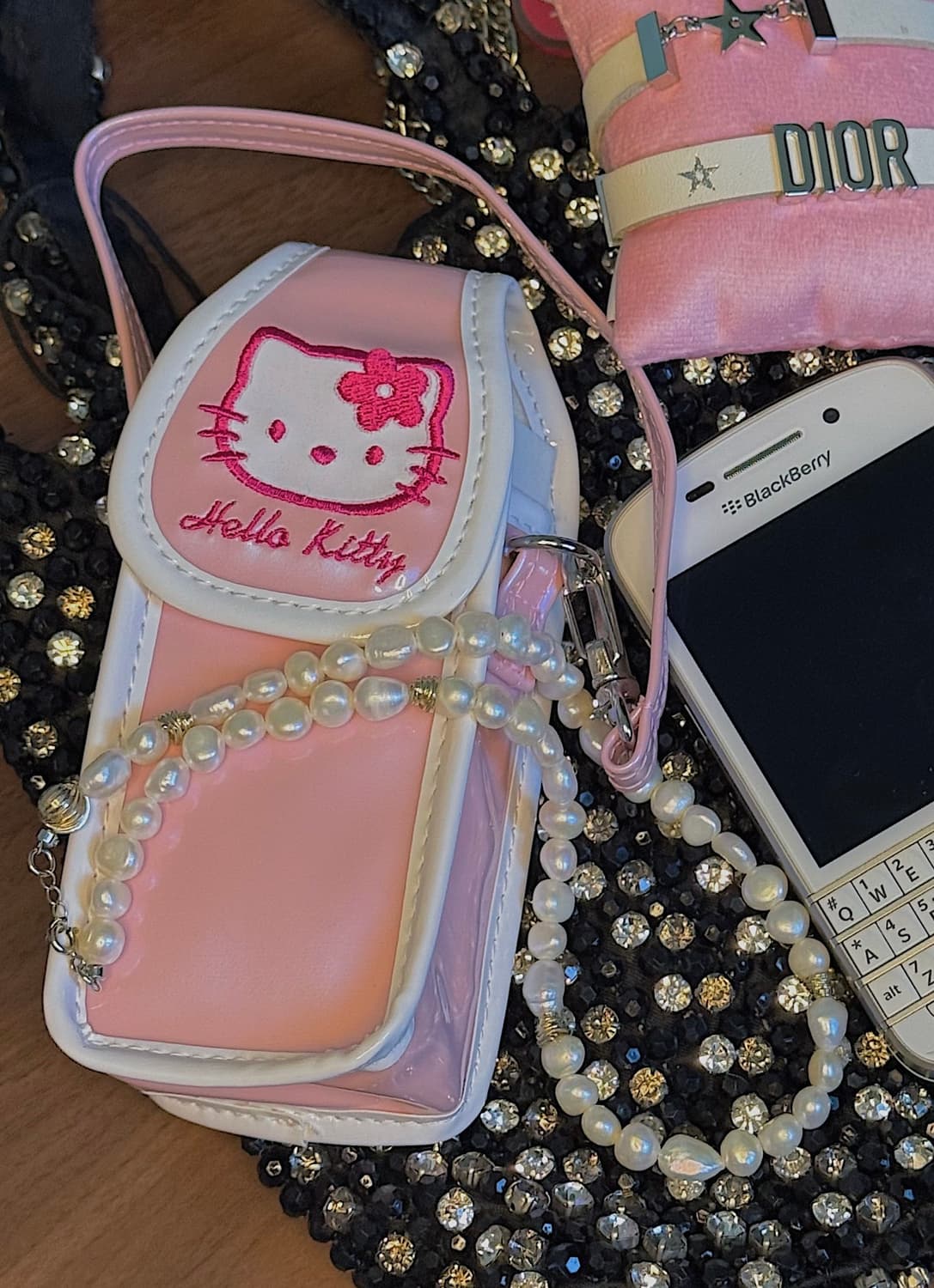 90s 고전 키티 에나멜 폰 케이스 (Made in Japan) 상품이미지1