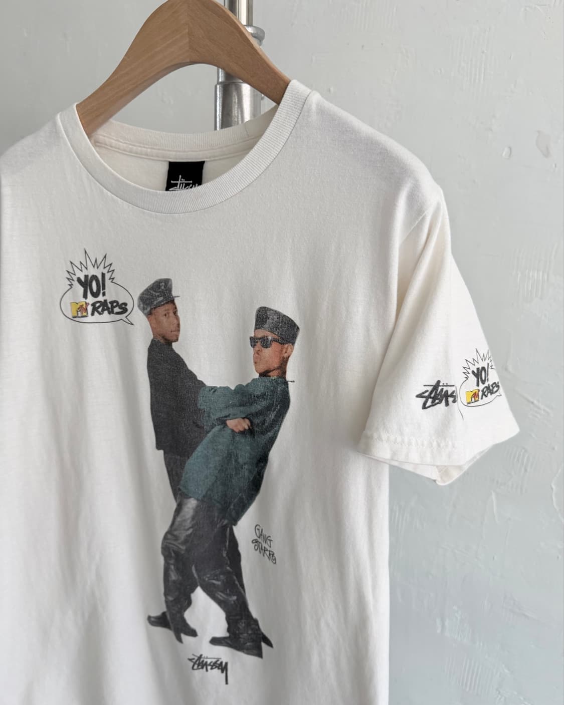 Stussy x MTV Raps 올드 스투시 갱스타 티셔츠 상품이미지5