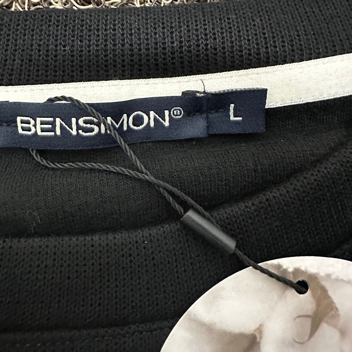 [새상품] 벤시몽 여성 긴팔티셔츠 블랙 L 상품이미지4