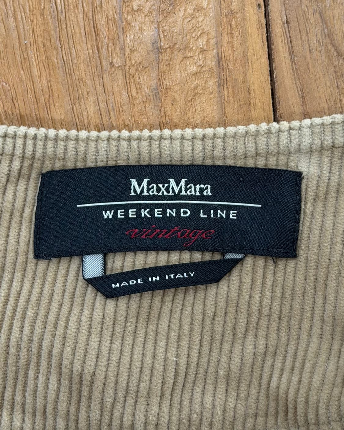 막스 마라 위캔드 베이지 코듀로이 버튼 포켓 스커트 상품이미지7