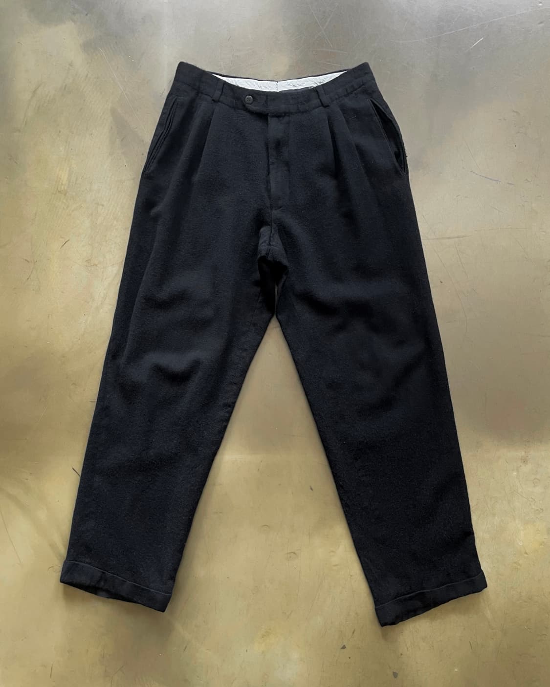 Hugo Boss 2004fw Wide Tapered Wool Pants 상품이미지4