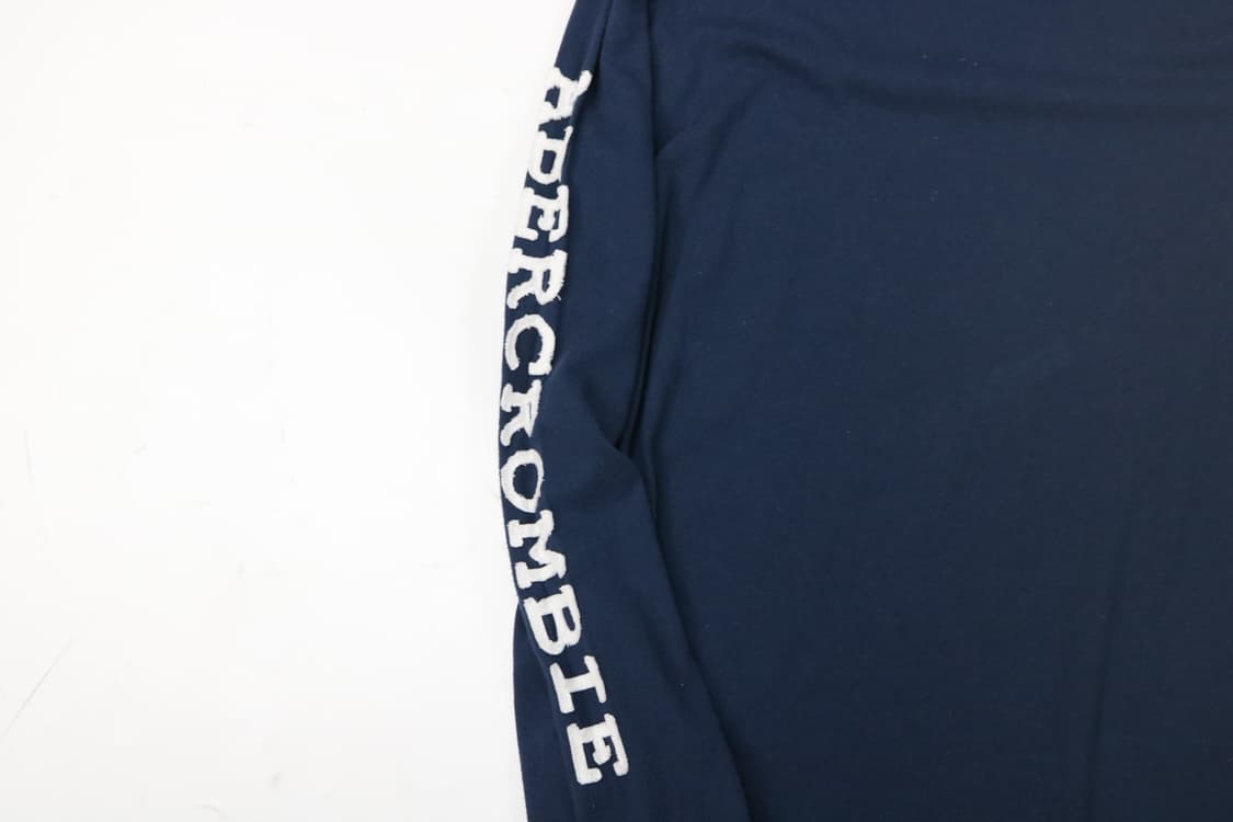 아베크롬비 앤 피치 빈티지 사이드 로고 네이비 롱 슬리브 (XL) 상품이미지7