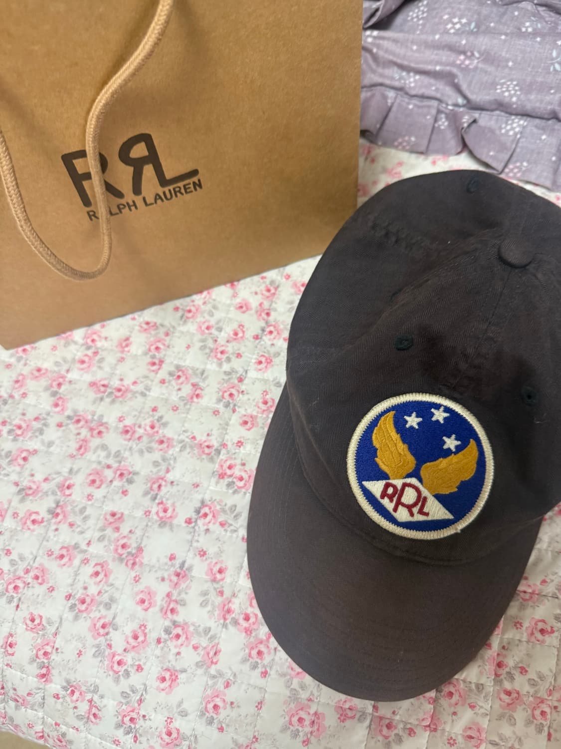 RRL 로고 블랙 볼캡 상품이미지1