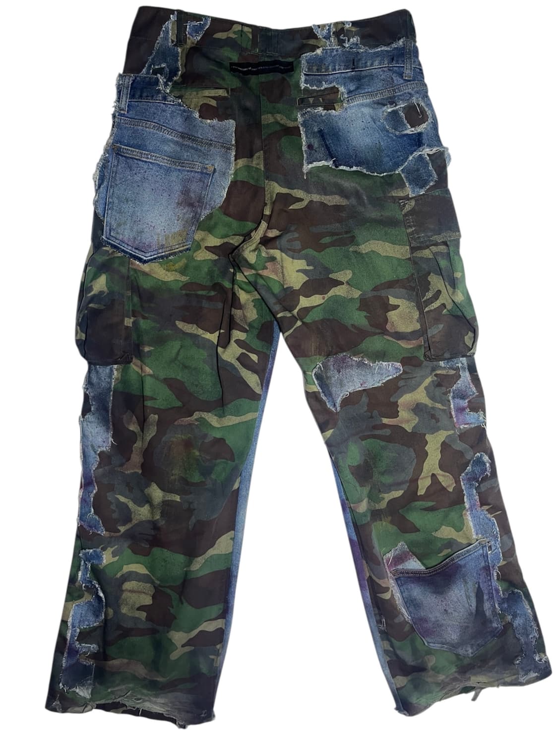 [OS] 빈티지 아카이브 유스 사이드 데님 카모플라쥬 팬츠 상품이미지2
