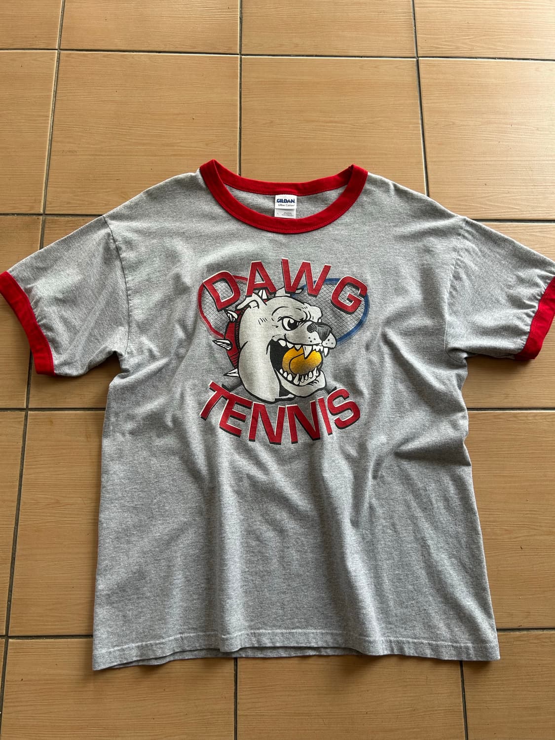 00‘s Bulldog Tennis ringer Tee 상품이미지1