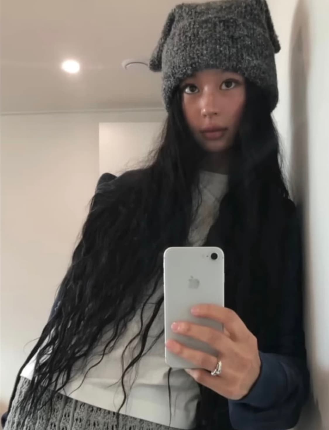 코세이오 와이드 캣 비니 그레이(새상품) 상품이미지1