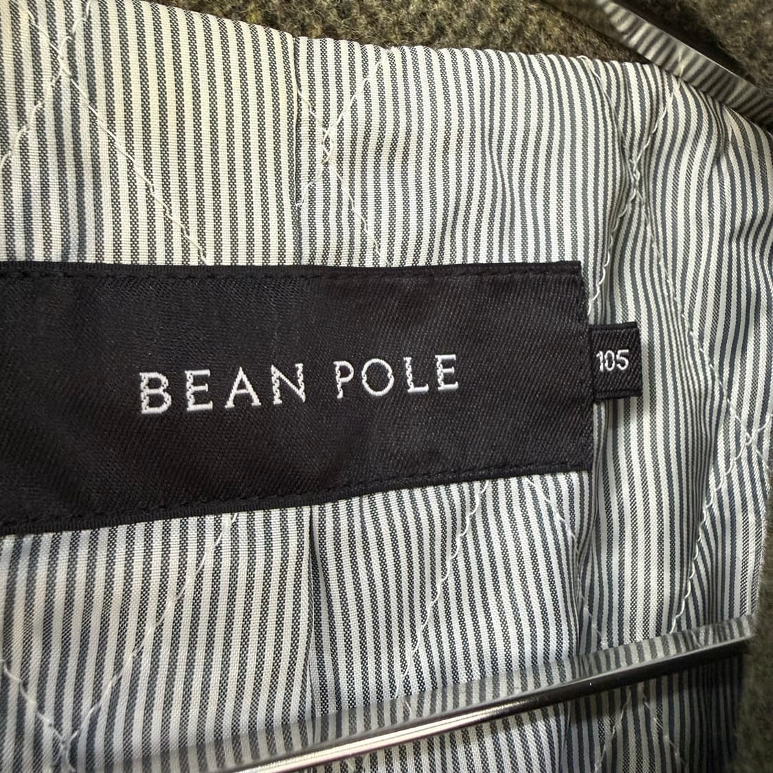 빈폴 BEAM POLE 메탈 버튼 헤링본 더블 울피코트 카키브라운 상품이미지9
