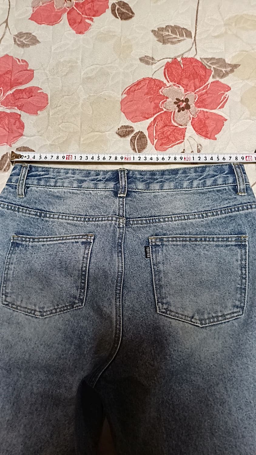 토피 연청바지 31인치 기장106 상품이미지5