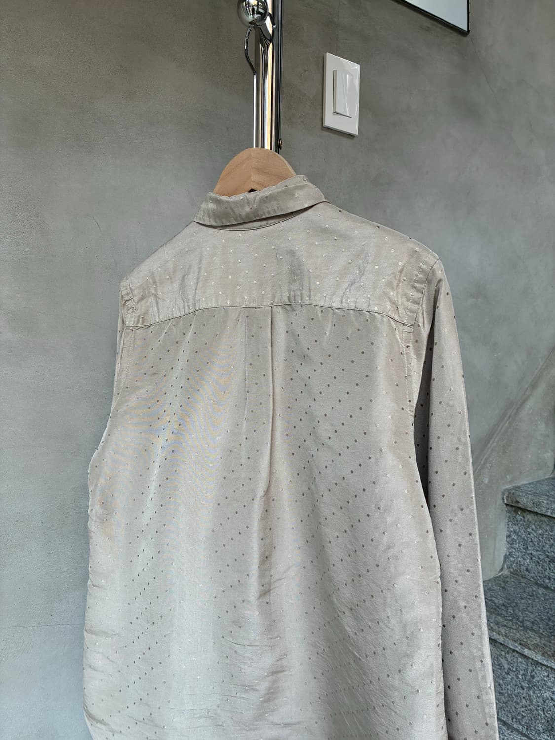 꼼데가르송 robe de chambre 도트 프릴 셔츠 상품이미지4