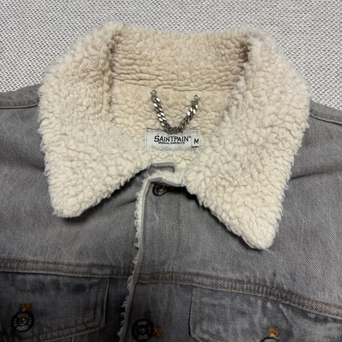 세인트페인 데님 쉐르파 자켓 상품이미지3