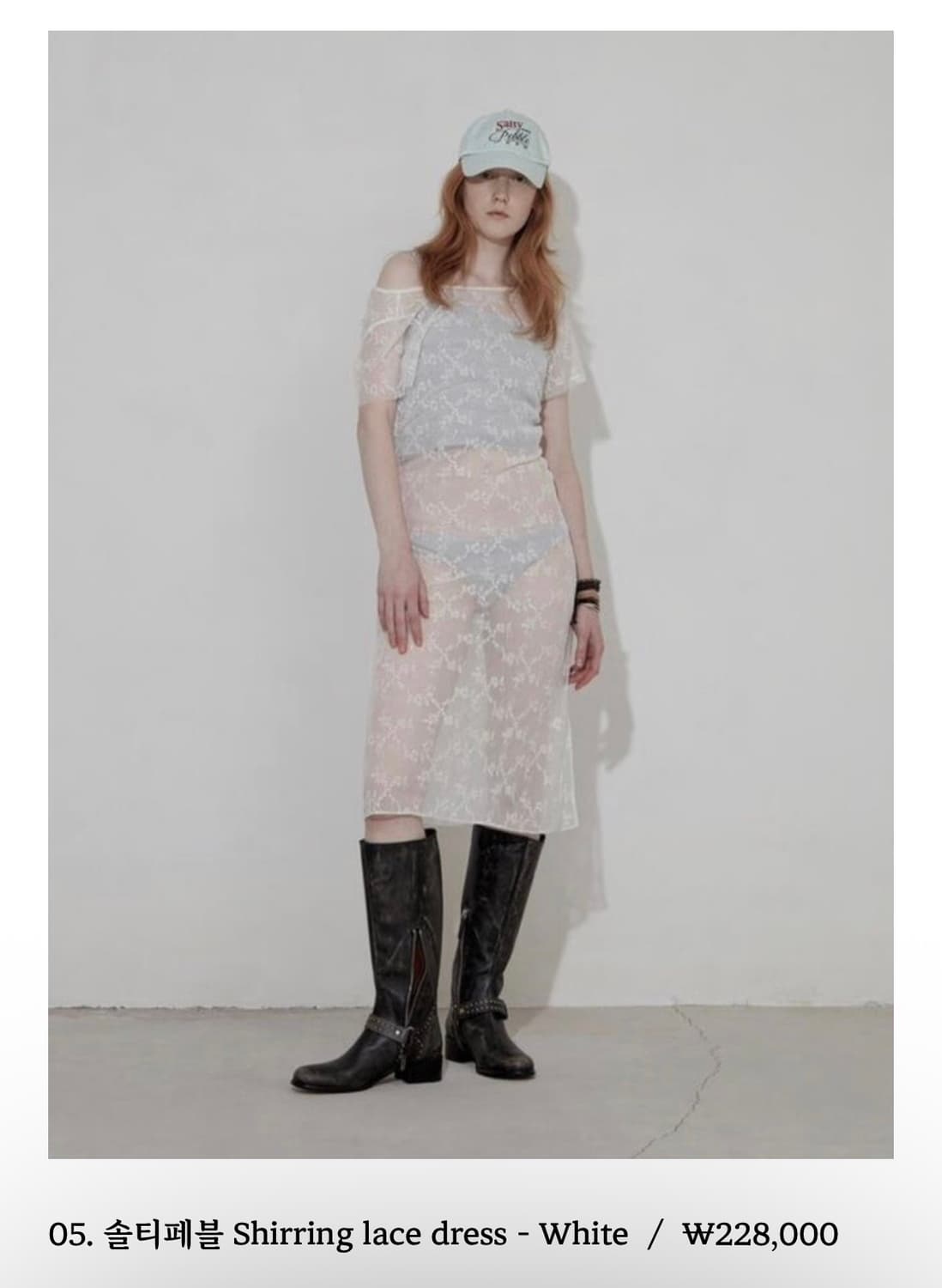 Salty pebble lace dress 상품이미지1