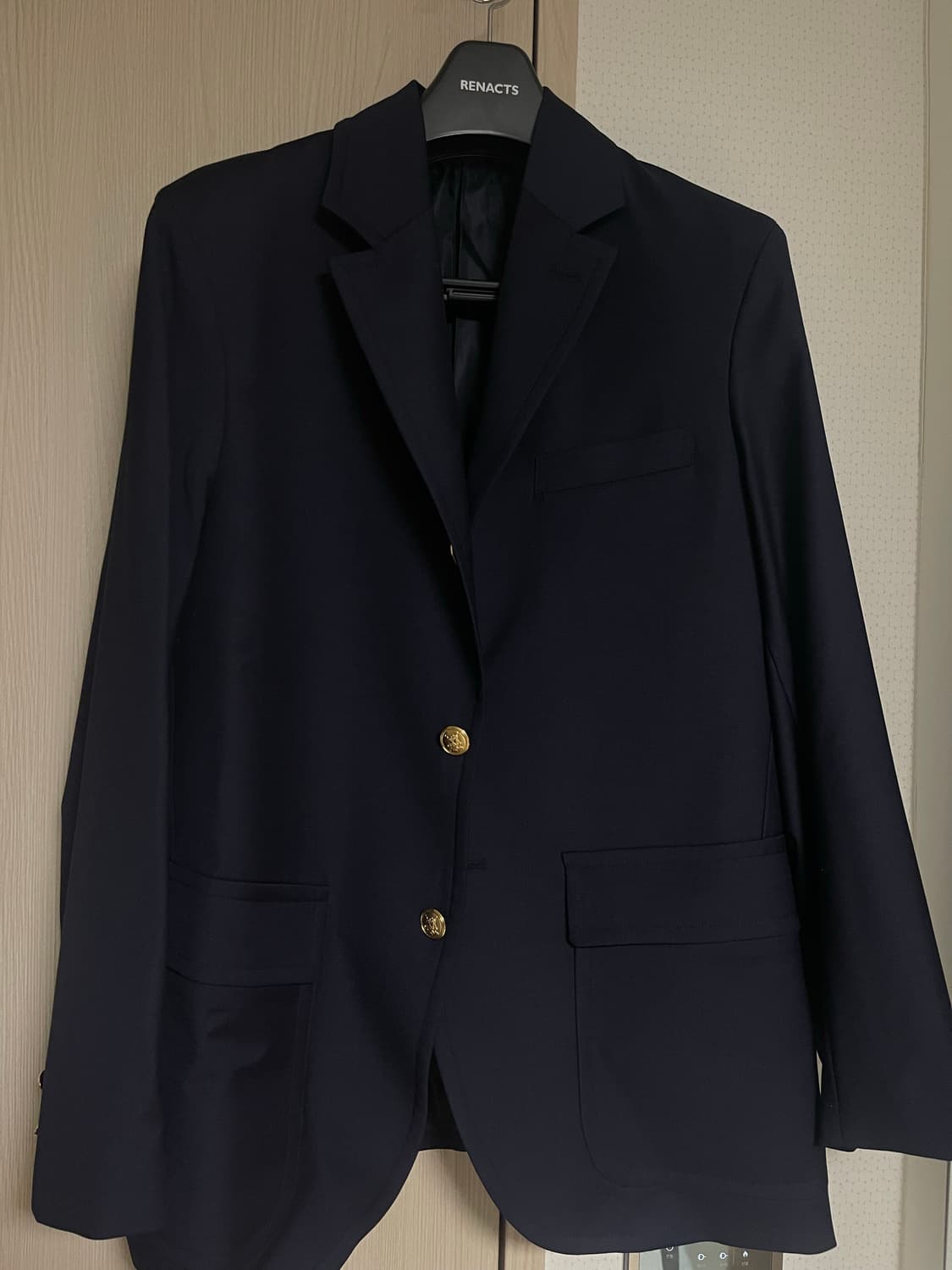 리넥츠 Wool Sack Cut Blazer [Navy] 상품이미지1