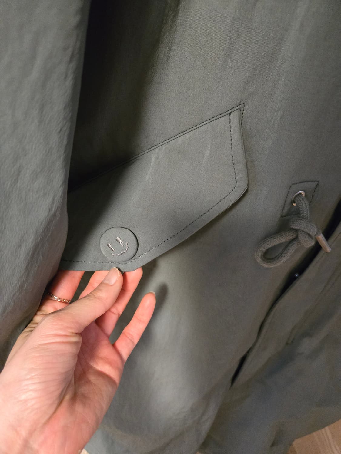 [95/s] 커스텀멜로우 새드스마일 남성 야상 자켓 상품이미지6