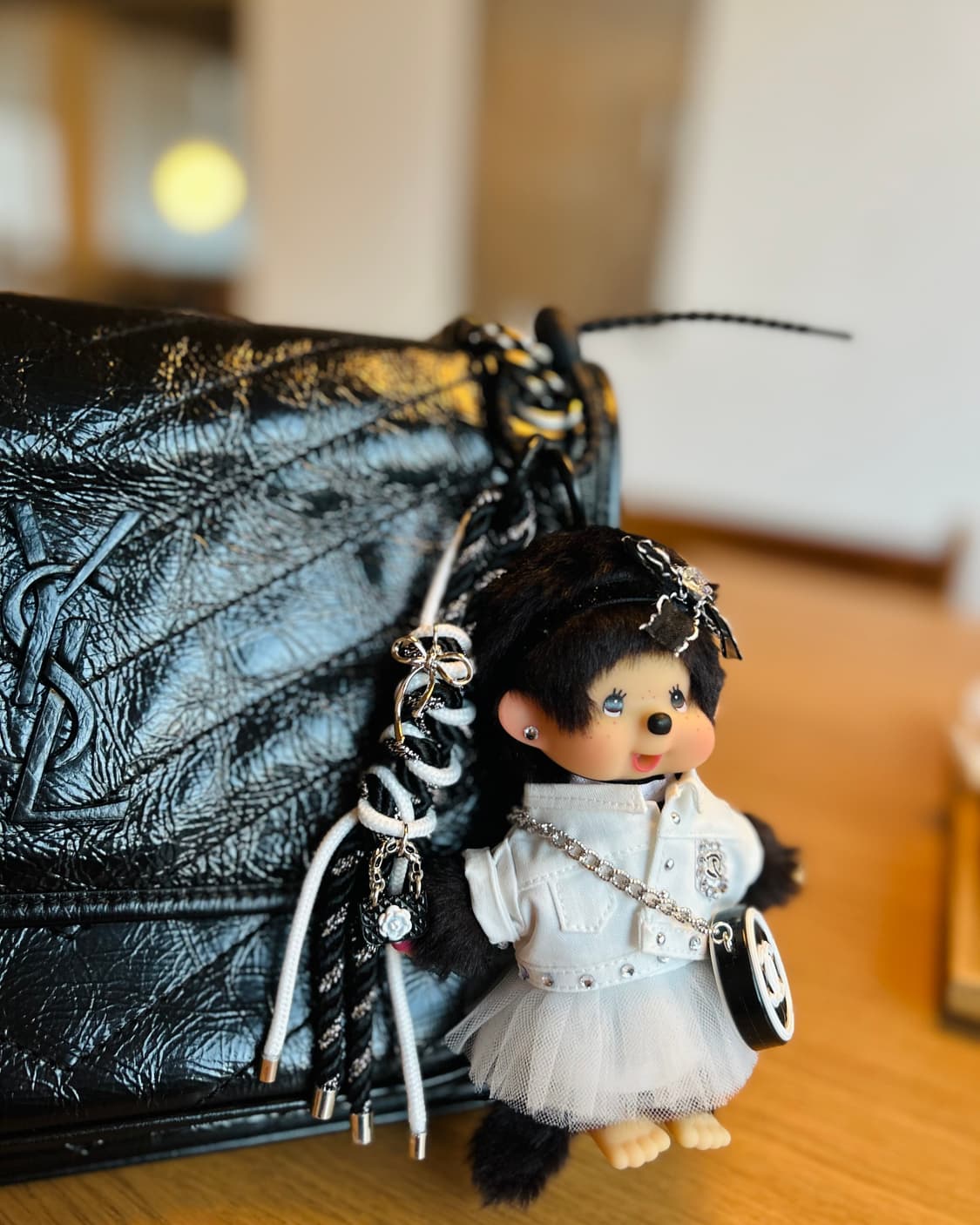 (37)정품몬치치🤍🖤올 화이트  상품이미지8