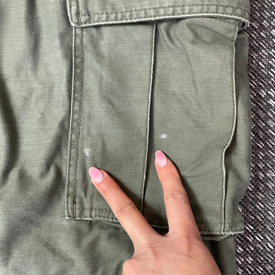 (30) HCO 빈티지 카키 카고팬츠 상품이미지4