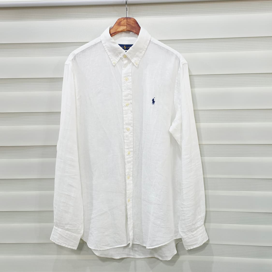 랄프로렌 화이트 린넨 셔츠- M 상품이미지1