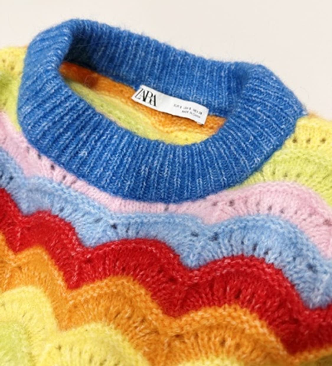 새) 자라 레인보우 니트 베스트  상품이미지3