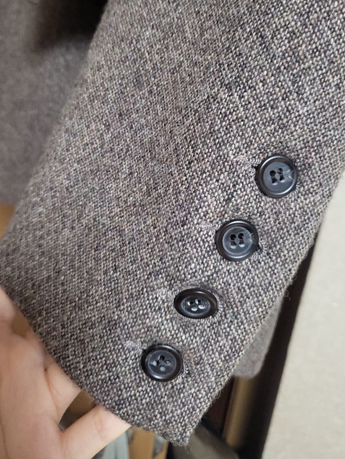 위아 러브코드유 벨트 울 자켓 상품이미지9