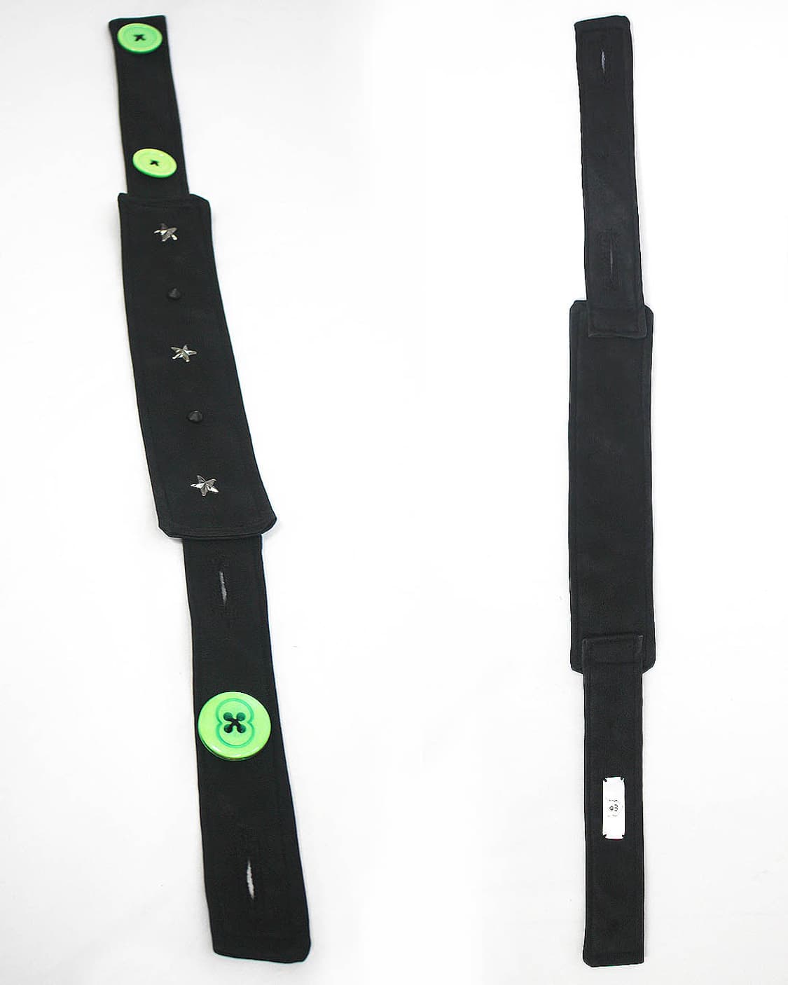 Thick leather neon-green choker+handcuff 상품이미지6