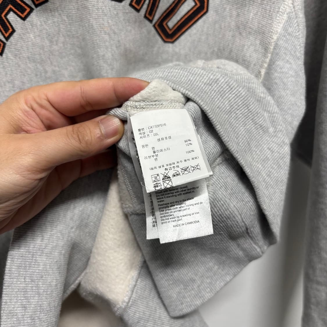 챔피온 리버스위브 블루택 후드티 상품이미지5