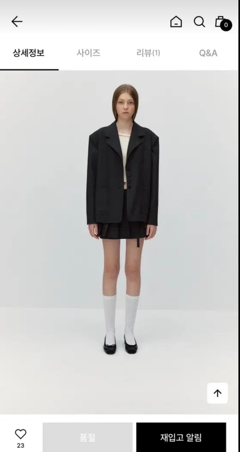 소프트서울 classic 4 button half jacket 상품이미지3