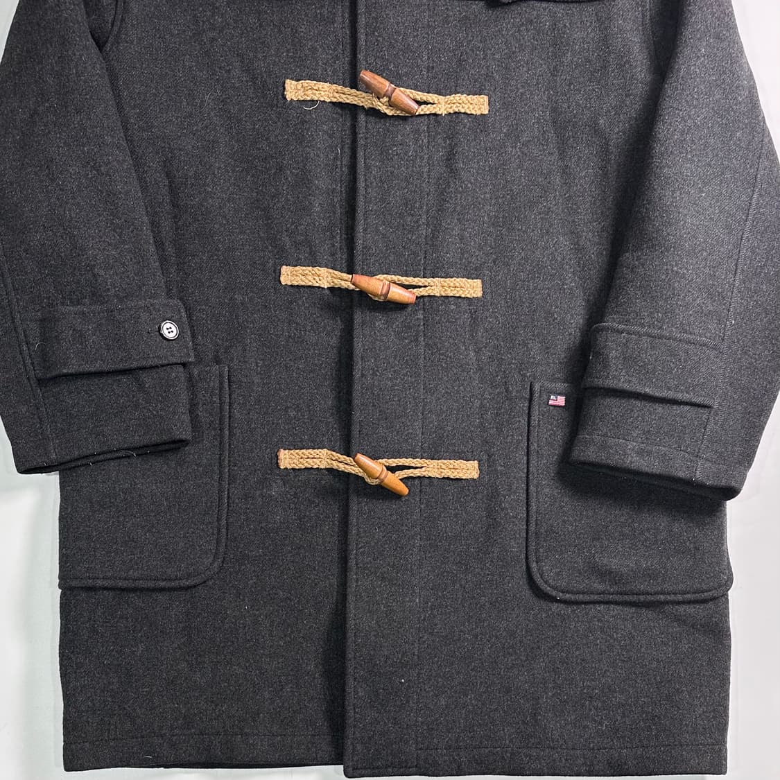 폴로 진스 챠콜 더플 코트 상품이미지3