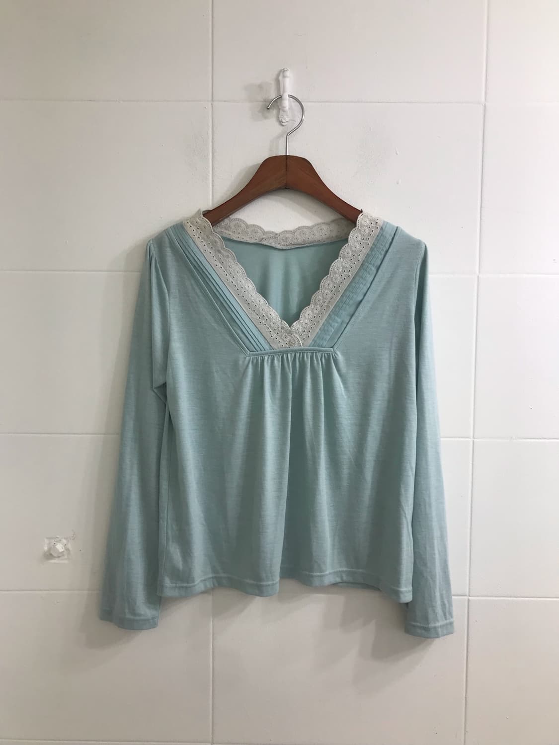 민트 모리걸 하구미 도트 가디건 코디세트 상품이미지5