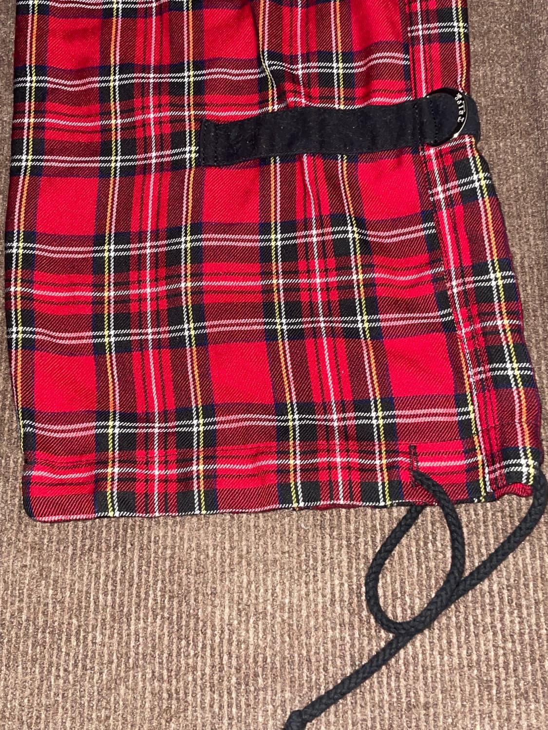 tripp nyc punk red check pants 펑크 체크팬츠 상품이미지5