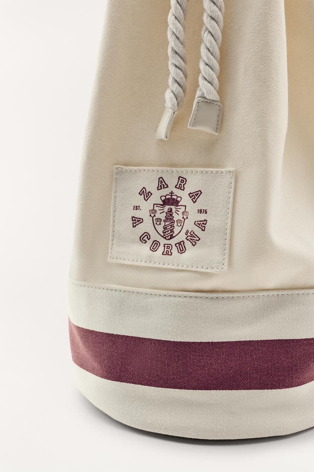 자라 50주년 캔버스 백 짐색 세일러 백 새상품 상품이미지2