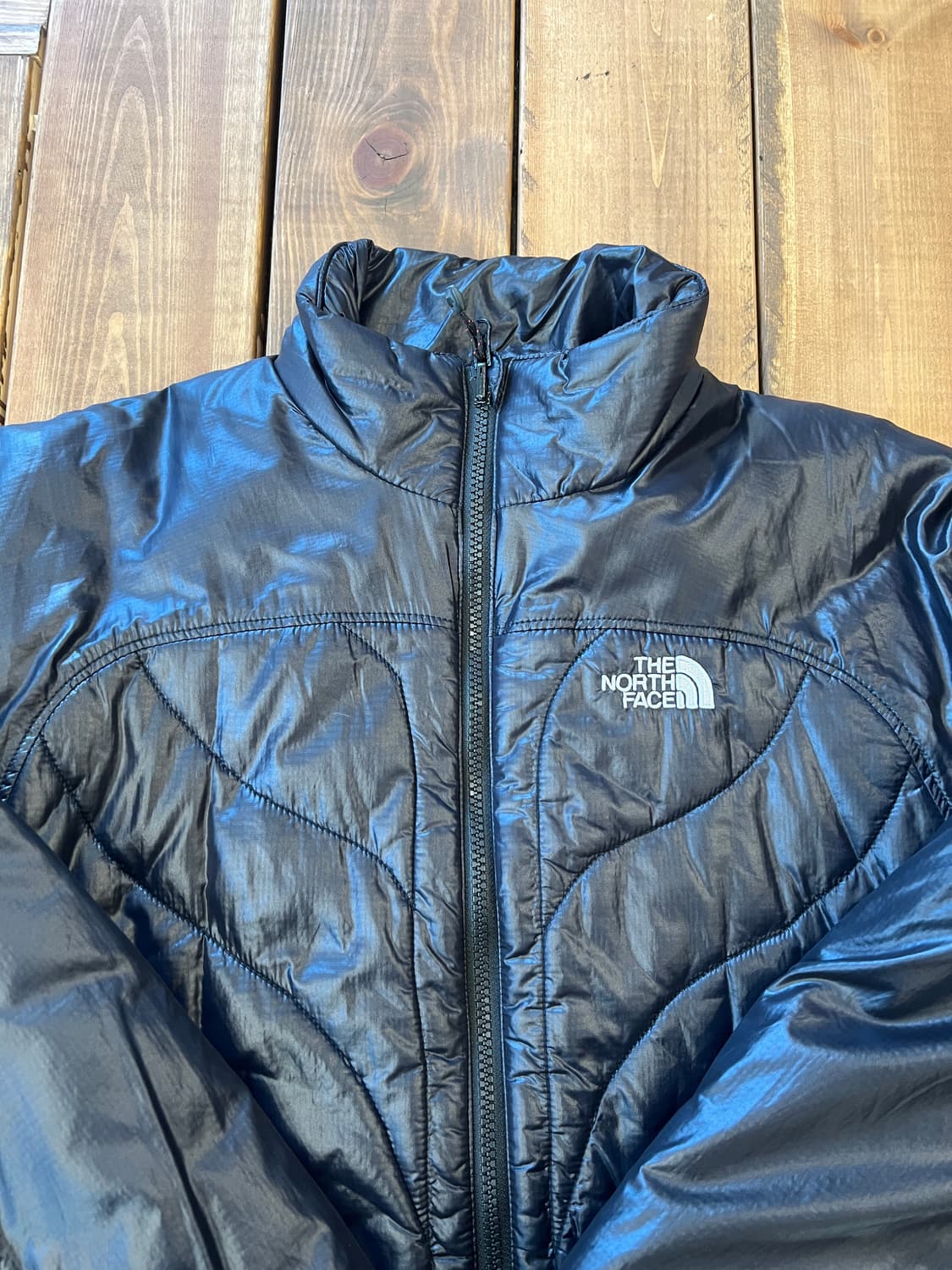 노스페이스 블랙 퀄팅 패딩 상품이미지8