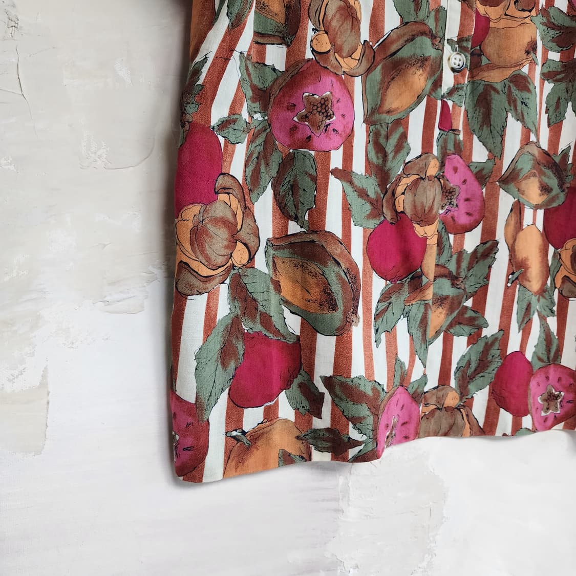 린넨 후루츠 하와이안 블라우스 상품이미지4