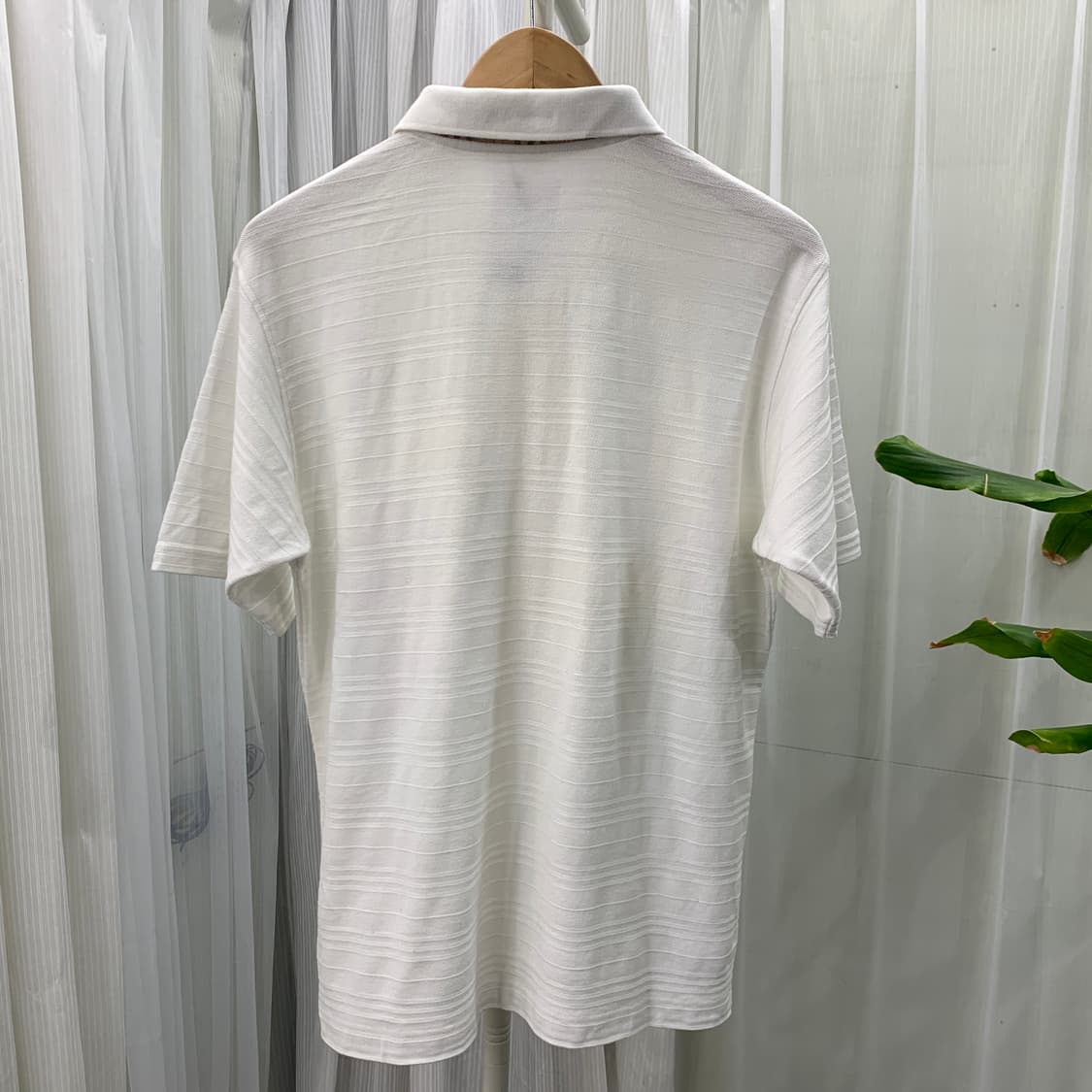 버버리 런던 자가드 스트라이프 반팔 폴로 티셔츠 1923 상품이미지2