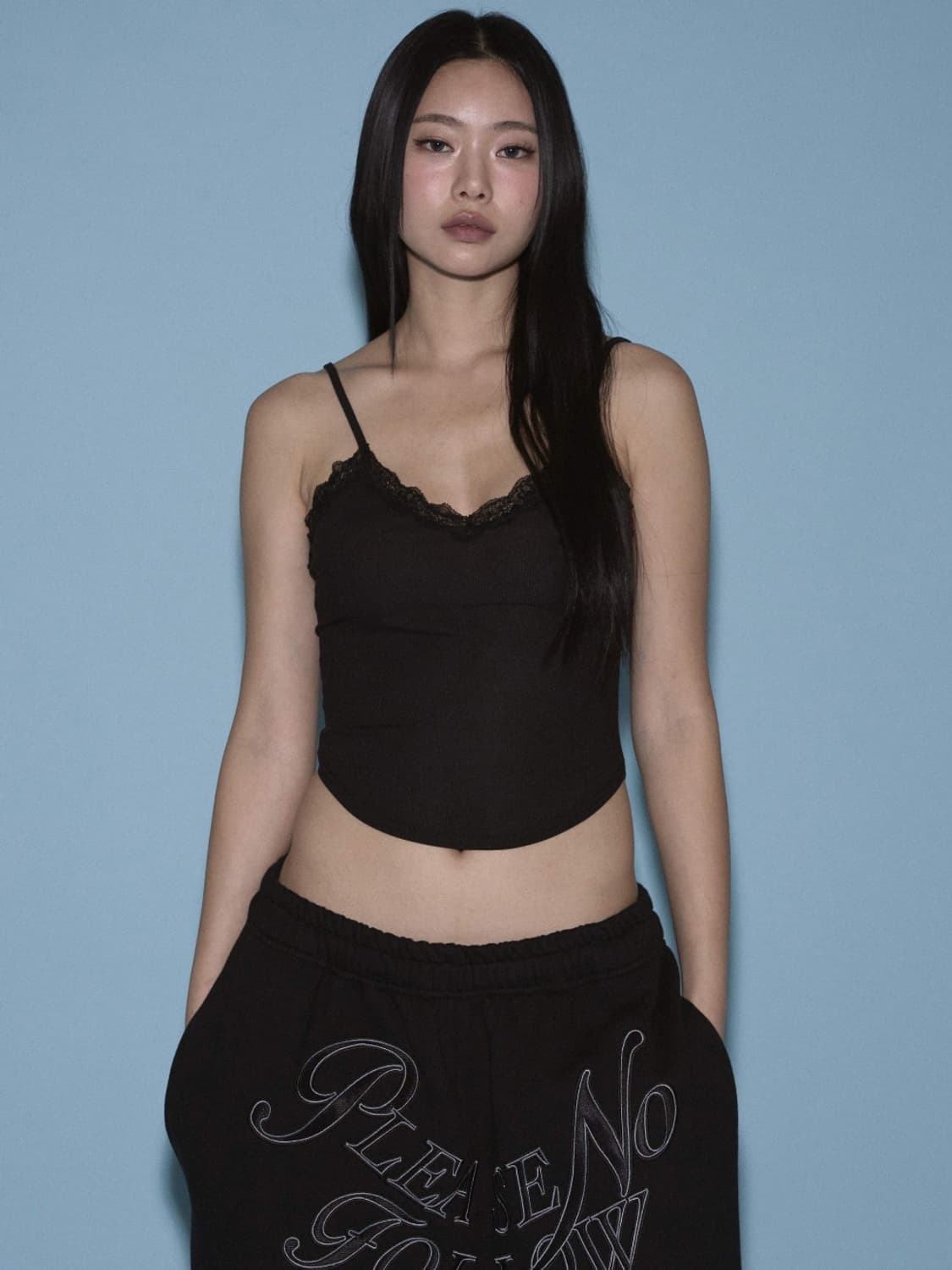 플리즈노팔로우 플로라 나시 블랙 상품이미지1