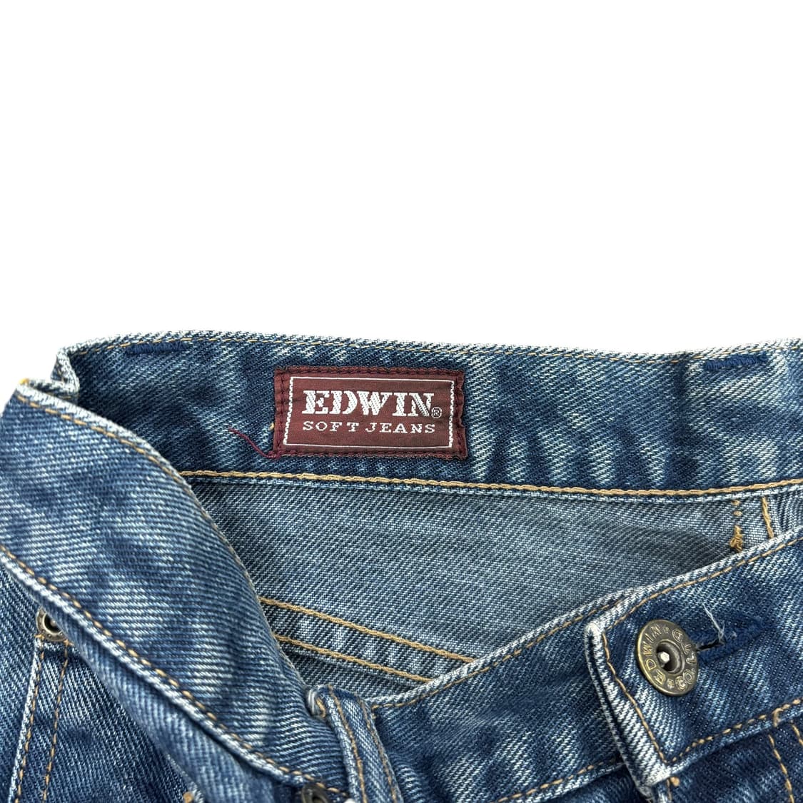 (30) 00s 에드윈 소프트진 플로럴 자수 데님 팬츠 상품이미지4