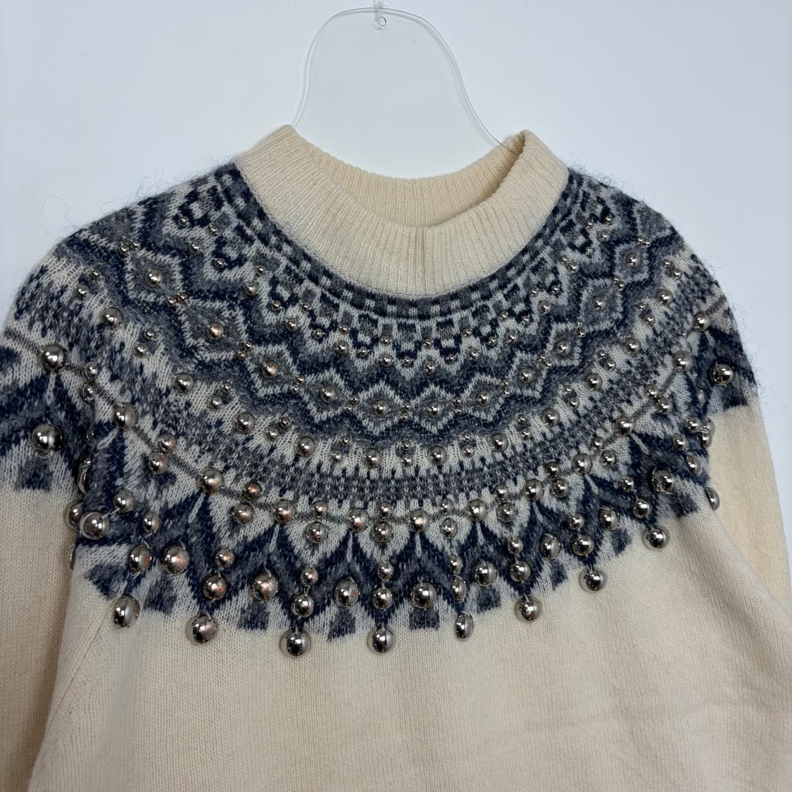 주카 zucca lopi 비즈 니트 티셔츠 상품이미지2