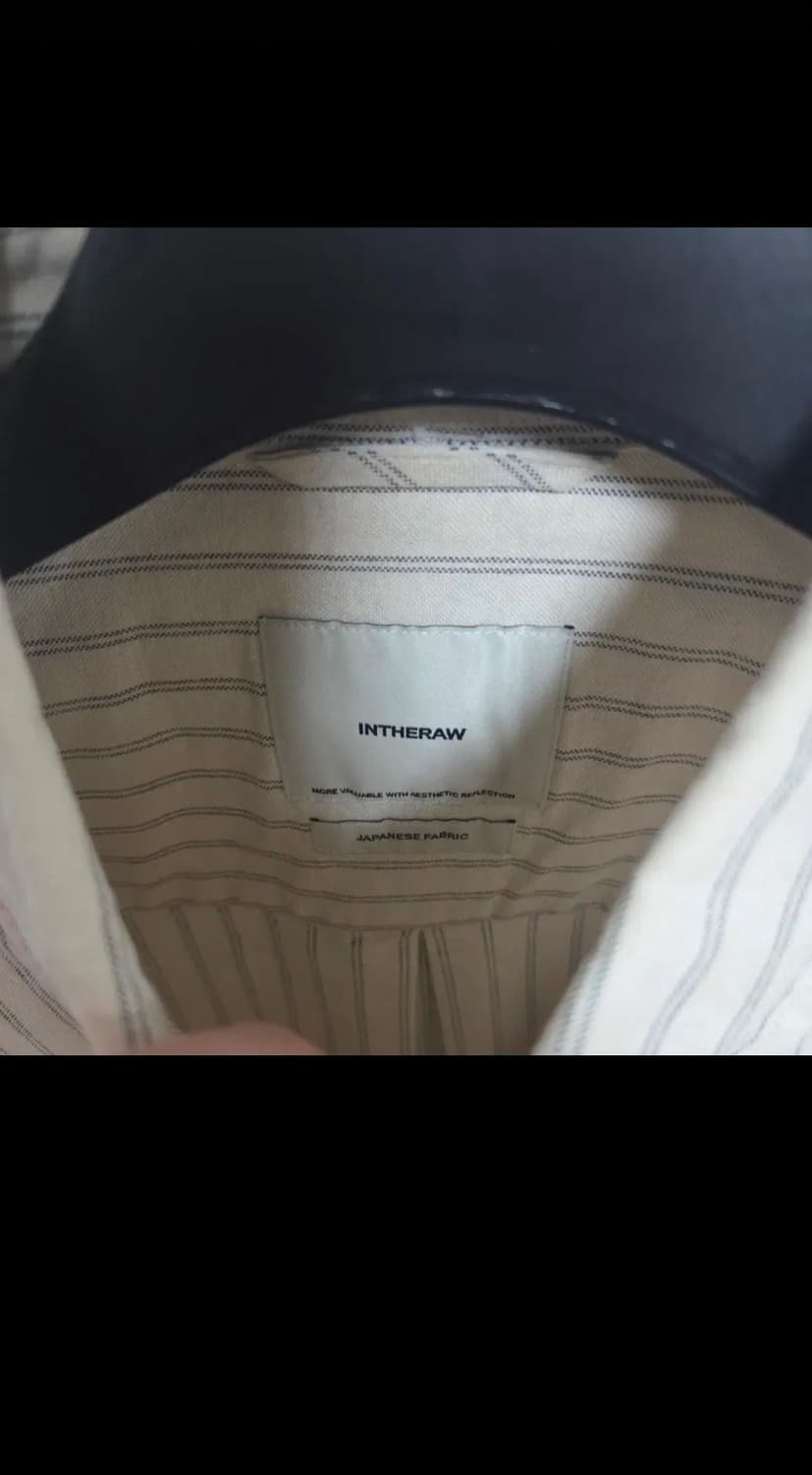 인더로우 빈티지 스트라이프 옥스포드셔츠 오프화이트 2 상품이미지5