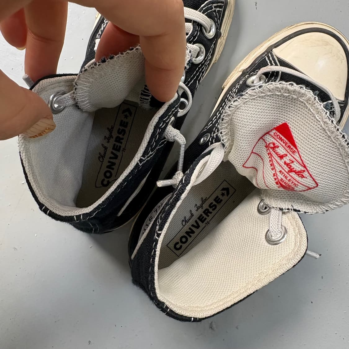 실측 컨버스 척테일러 스니커즈 운동화 0406J 상품이미지9