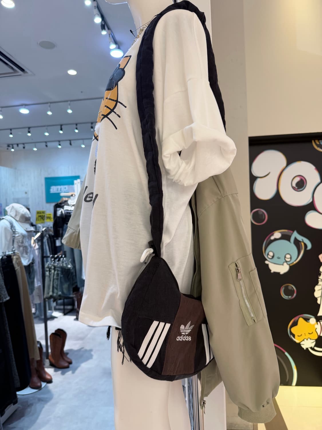 지금만!)아디다스 빈티지 가방 리폼 갸루 y2k 베이비베어 베이비메탈클럽 상품이미지4