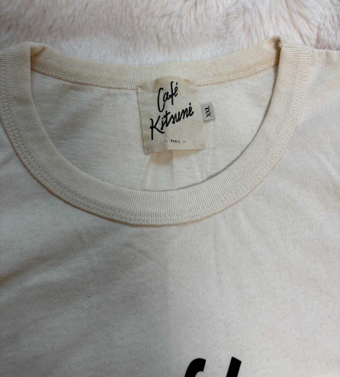 메종키츠네 카페키츠네 로고 반팔 티셔츠 / XXL 상품이미지2