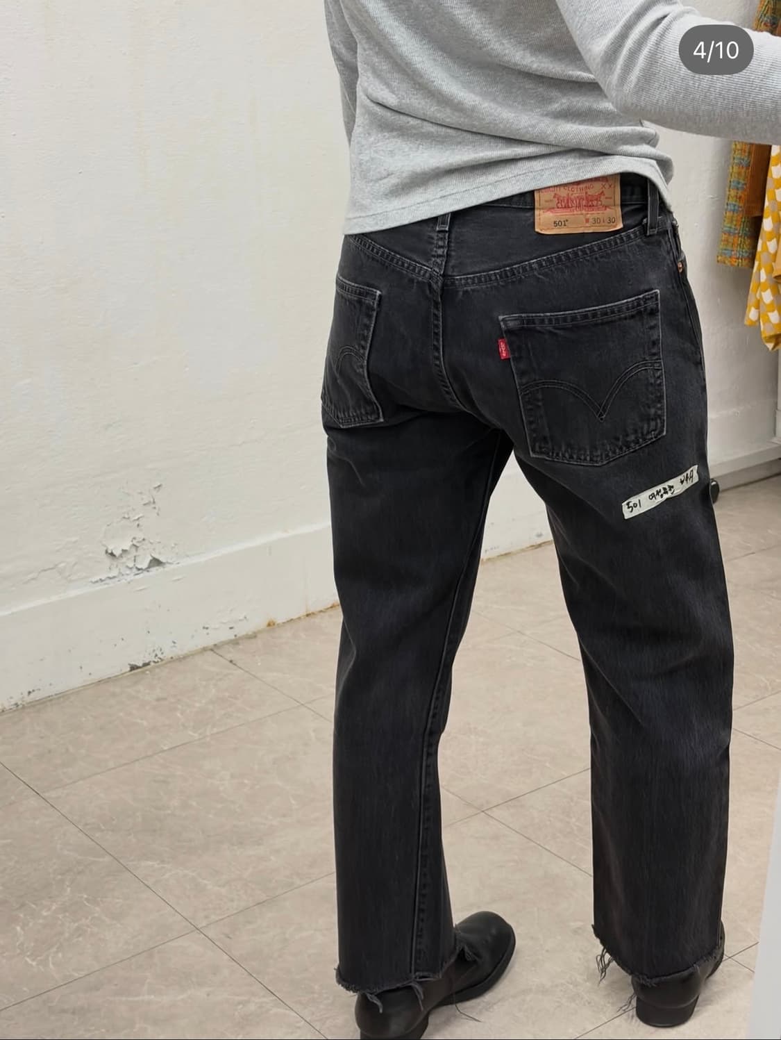 여성 추천!!—리바이스501 흑청 상품이미지3