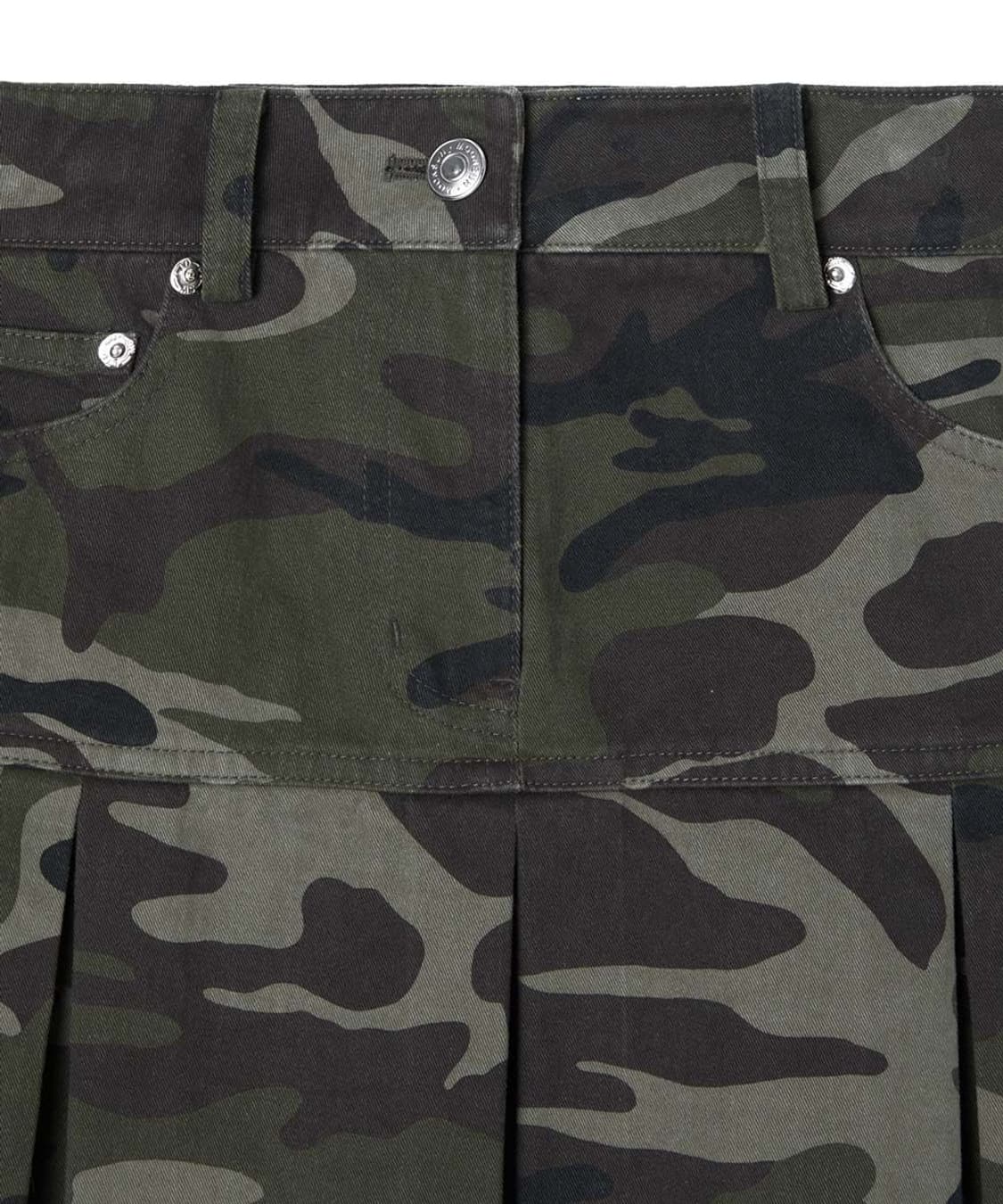 문선 카모 플리츠 스커트 S 상품이미지3